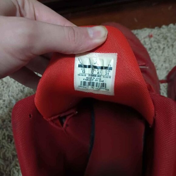 Jordan CP3.IX Red US Size 13 Men - 810868-605 AUTHENTIC Moderately Worn - Picture 4 of 7